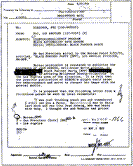 Graphic of memo